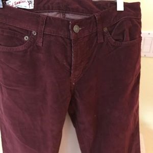 Red Engine Cayenne Skinny Cords NWT